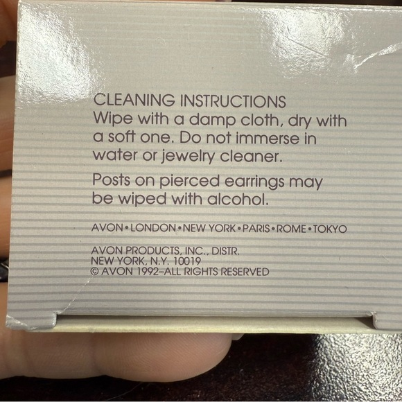 Avon Tree Dangle Goldtone Christmas tree clip Earrings NIB vintage 1992 - Picture 4 of 7